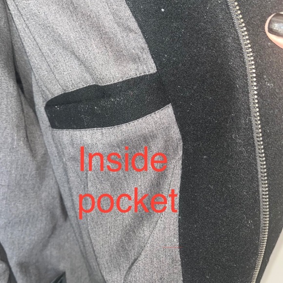 Claiborne Outerwear Black Wool  Timeless Heritage Jacket Suede Collar Men's L - Picture 9 of 11